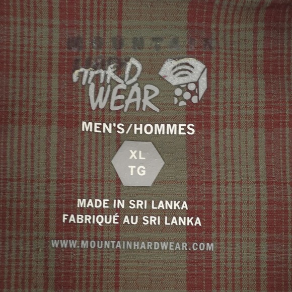 Mountain Hardwear Shirt Mens XL Plaid Short Sleeve Button Up Hiking Outdoors - Picture 7 of 13